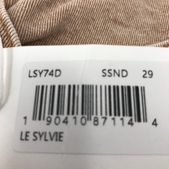 Frame Le Sylvie Slender Straight Sand Jeans - Picture 10 of 11